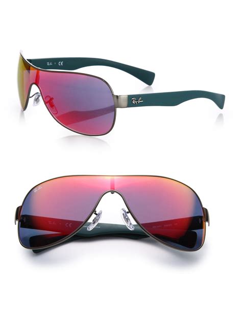 ray ban womens shield sunglasses|ray ban shield sunglasses men.